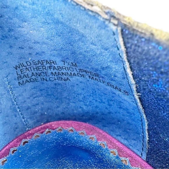 Poetic Licence "Wild Safari" Oxford Saddle Bootie Green & Brown Wedge - Picture 5 of 7